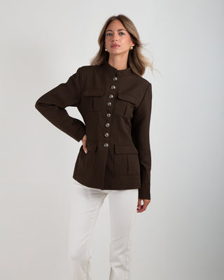 Giacca Napoleonica Brown