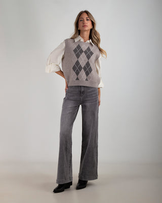 Jeans Wide Leg Grey
