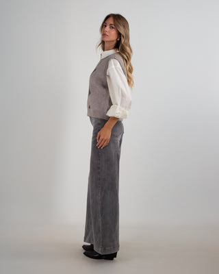 Jeans Wide Leg Grey