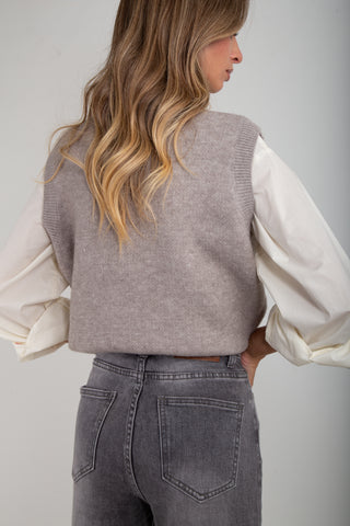 Jeans Wide Leg Grey