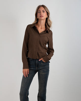 Camicia Sfiancata Quadri Moro