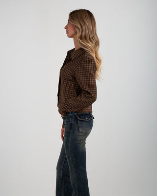 Camicia Sfiancata Quadri Moro