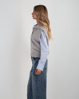 Gilet Over Coleltto Grey