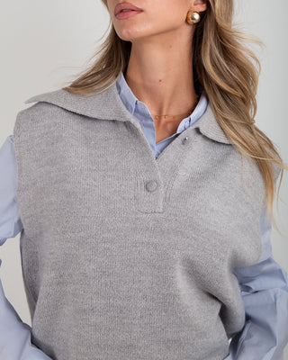 Gilet Over Coleltto Grey
