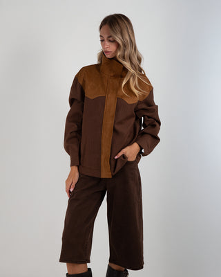 Bomber Quadri Dainetto Camel