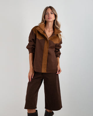 Bomber Quadri Dainetto Camel