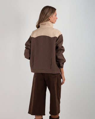 Bomber Quadri Dainetto Beige