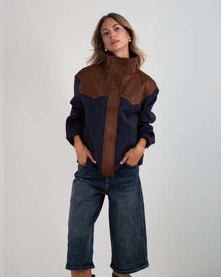 Bomber Quadri Dainetto Blu