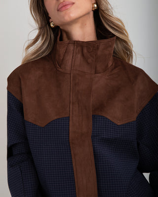 Bomber Quadri Dainetto Blu