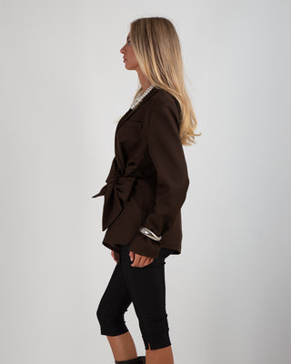 Giacca Laccio Brown