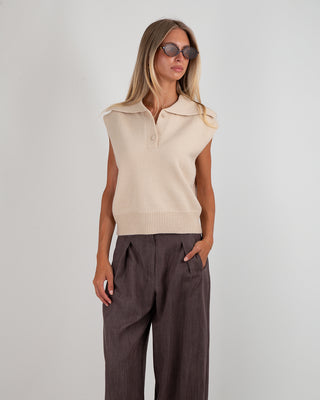 Gilet Over Coleltto Ivory