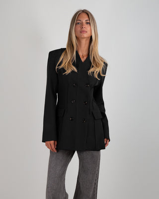 Blazer Sfiancato Nero