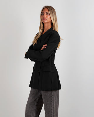 Blazer Sfiancato Nero