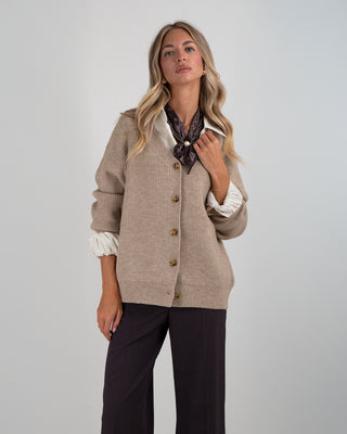 Cardigan College Taupe