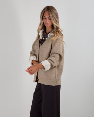 Cardigan College Taupe