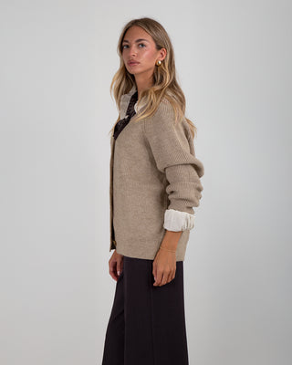 Cardigan College Taupe