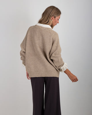 Cardigan College Taupe