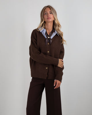 Cardigan College Brown