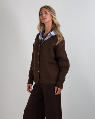 Cardigan College Brown