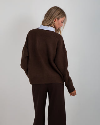 Cardigan College Brown