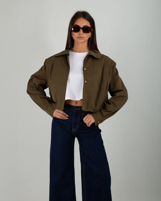 Bomber Cotone Dark Military