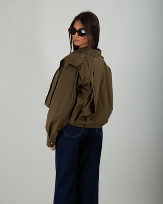 Bomber Cotone Dark Military