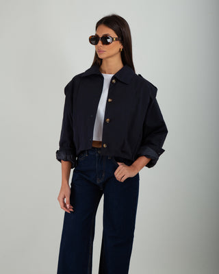 Bomber Cotone Blue Navy