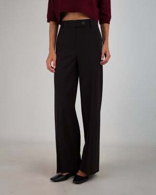 Pantalone Palazzo Chiusura Laterale Black