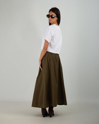 Gonna Bottoni Cotone Dark Military — Gonne Anna Dani | foto 4