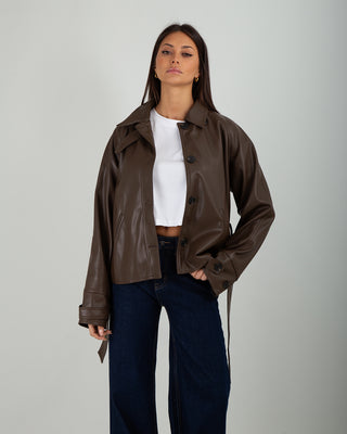 Bomber Ecopelle Brown