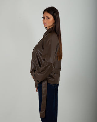 Bomber Ecopelle Brown