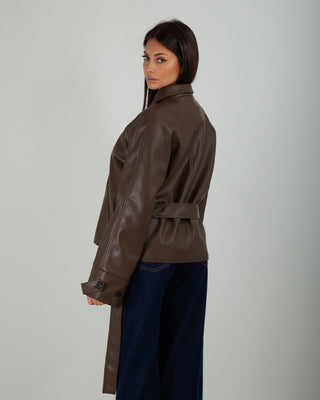 Bomber Ecopelle Brown