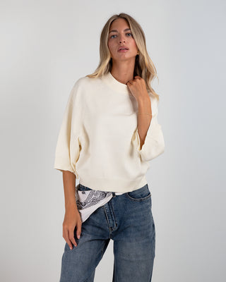 Maglia Over M.3/4 Cream
