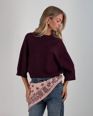 Maglia Over M.3/4 Burgundy