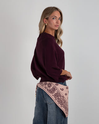 Maglia Over M.3/4 Burgundy