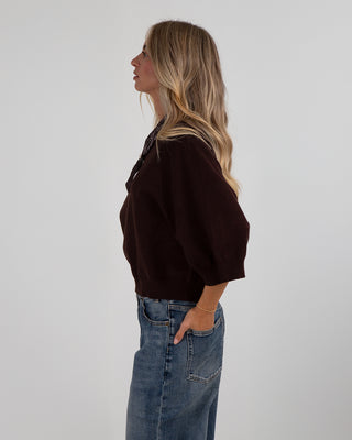 Maglia Over M.3/4 Brown