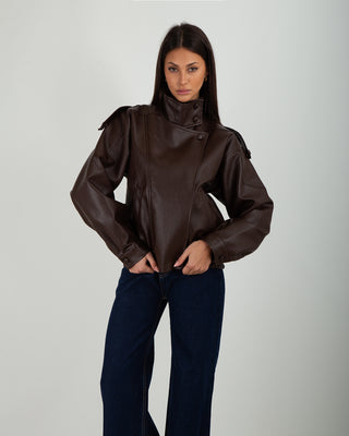 Bomber Ecopelle Brown