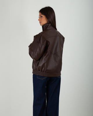 Bomber Ecopelle Brown