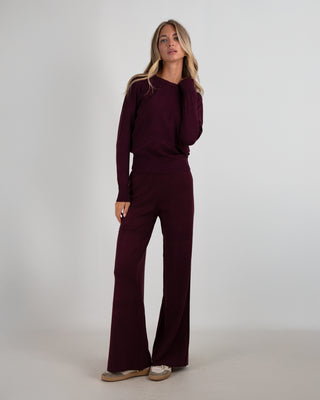 Coordinato Maglia Giro Burgundy