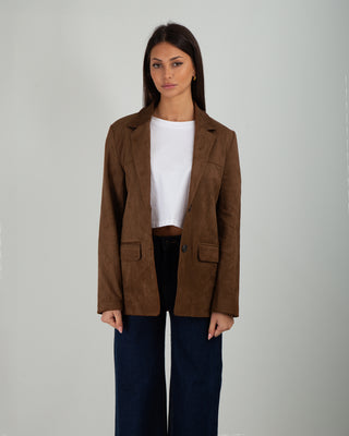 Blazer Scamosciato Brown