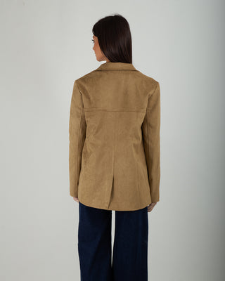 Blazer Scamosciato Camel