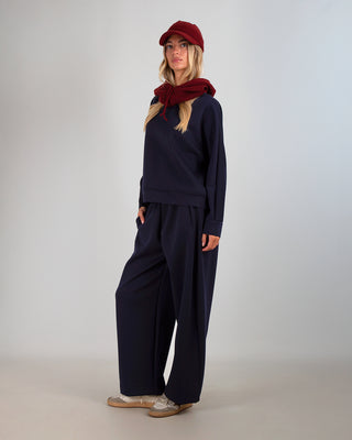 Tuta in Scuba Strass Blu