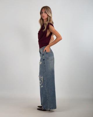 Denim Strappi Strass