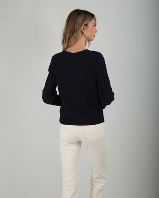 Giacchina Trecce 100% Cotone Blue Navy