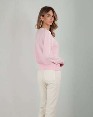 Maglia M/L 100% Cotone Pink