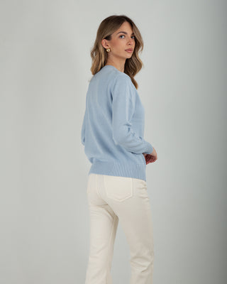 Maglia M/L 100% Cotone Light Blue