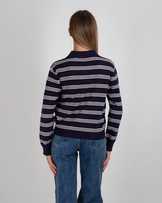 Maglia Polo Righe Blue Navy