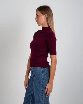 Maglia Lupetto MM Sfiancata Burgundy