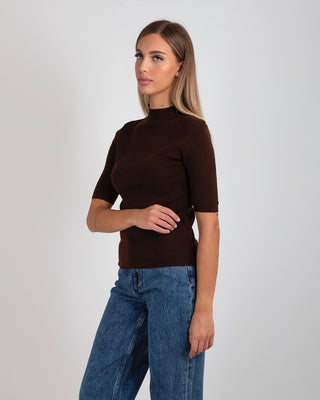 Maglia Lupetto MM Sfiancata Brown