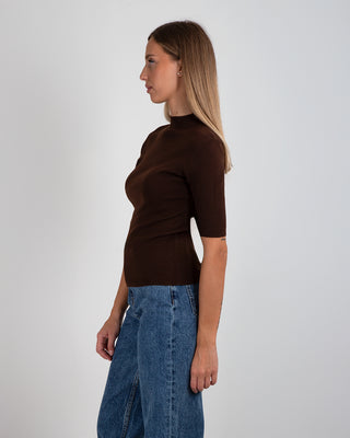Maglia Lupetto MM Sfiancata Brown